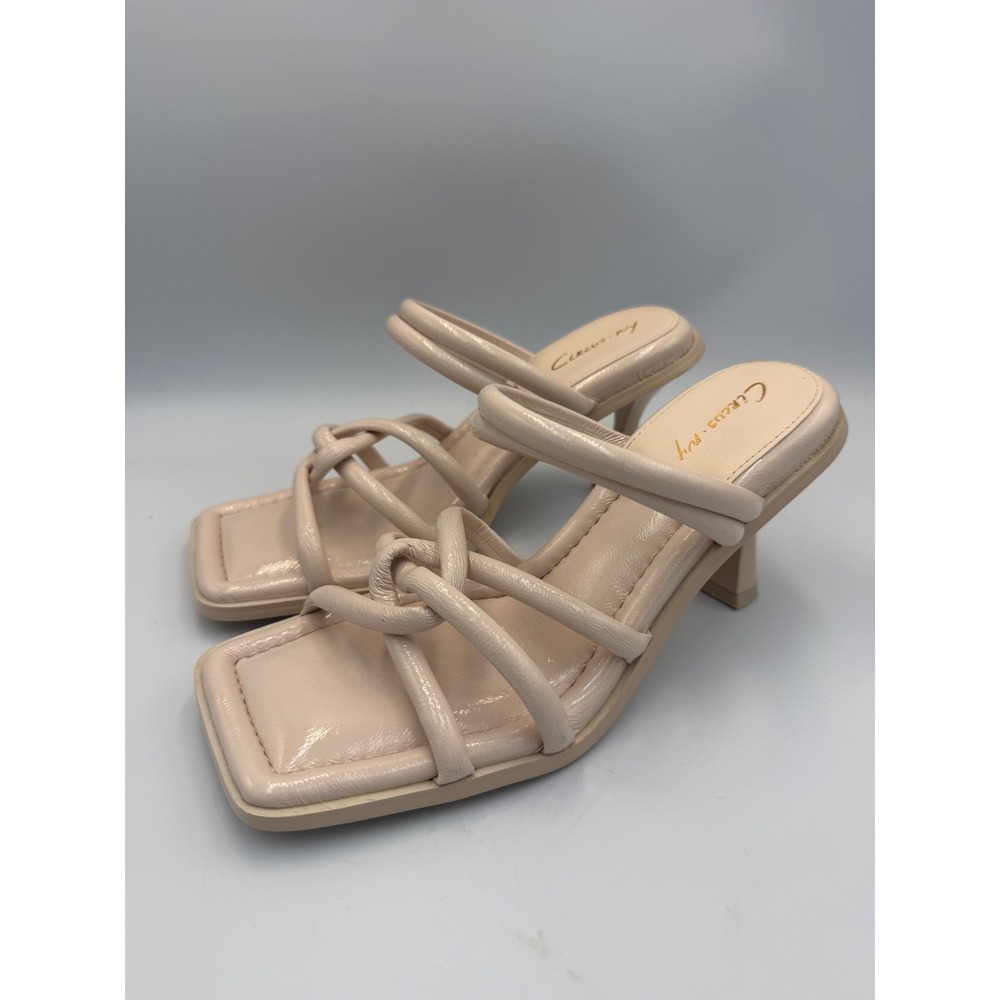 Circus by Sam Edelman Tan Padded Square Toe Heels 8